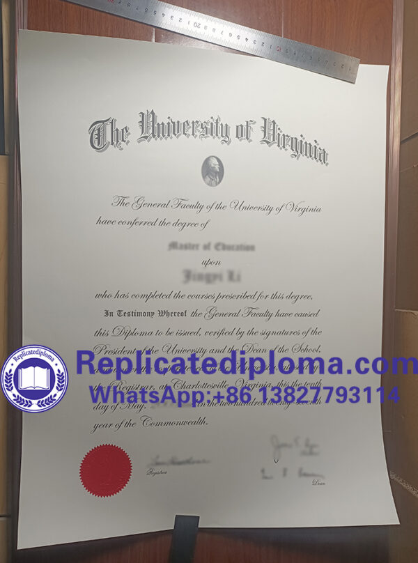 Can I buy University of Virginia diploma in USA? - replicatediploma.com