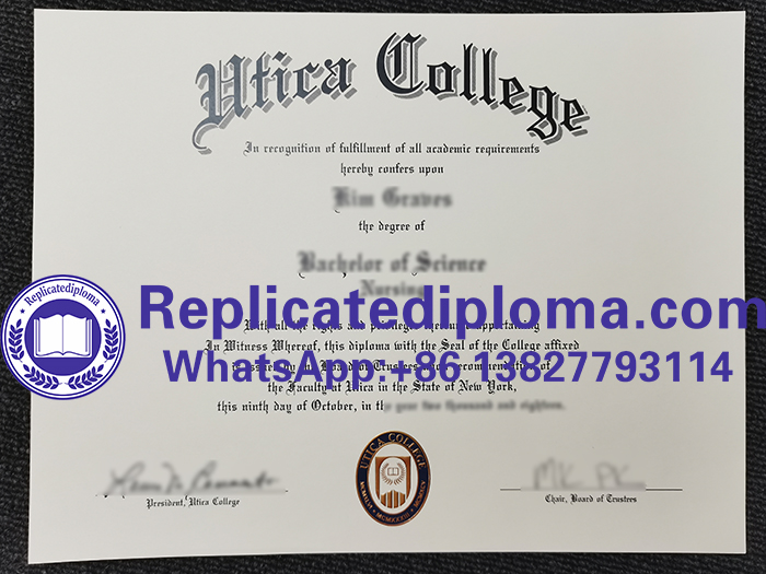 Utica College diploma