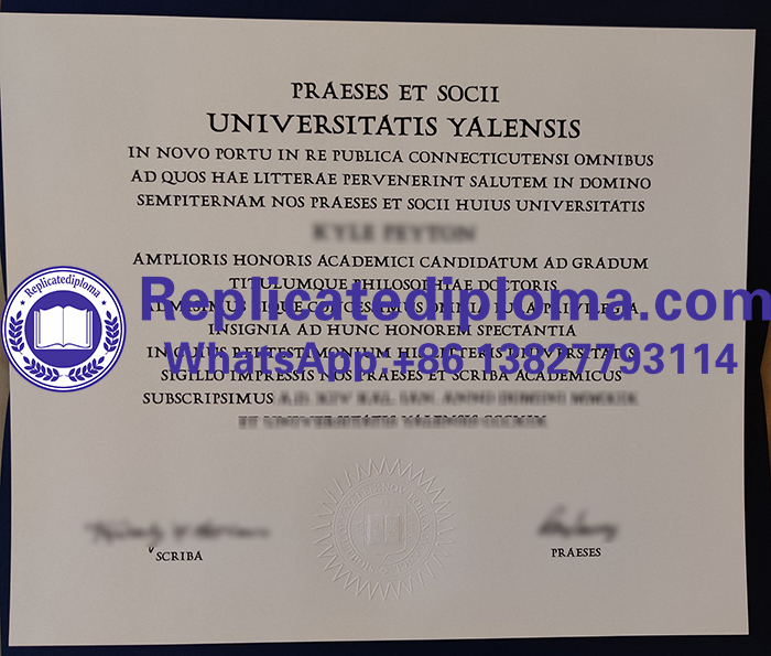 Yale University diploma