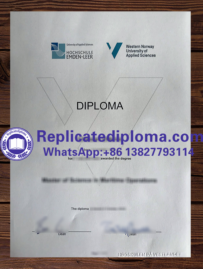 Western Norway University of Applied Sciences diploma