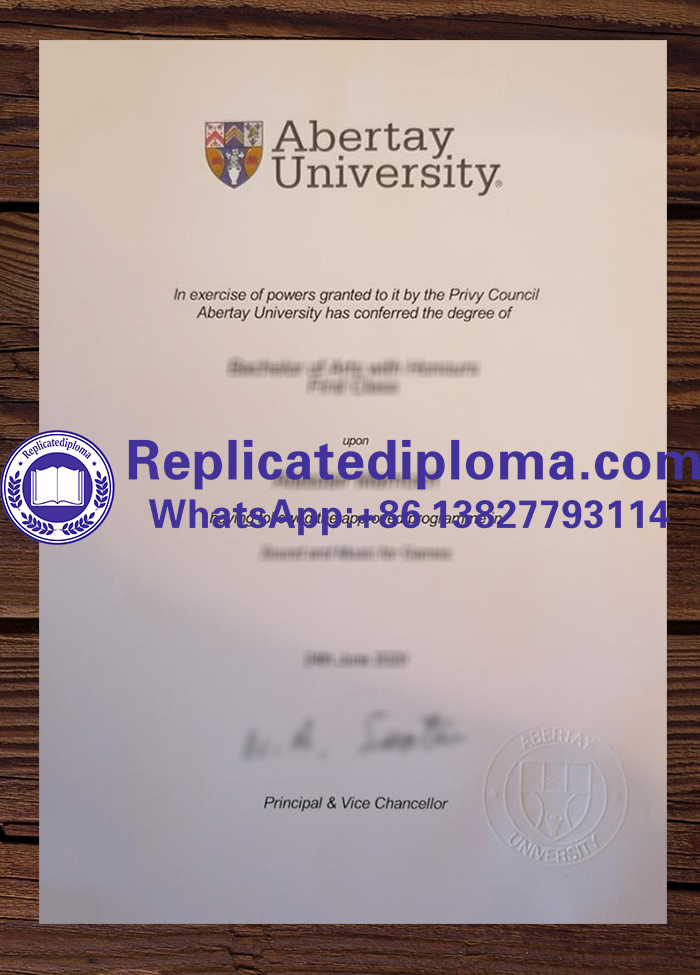 Abertay University diploma