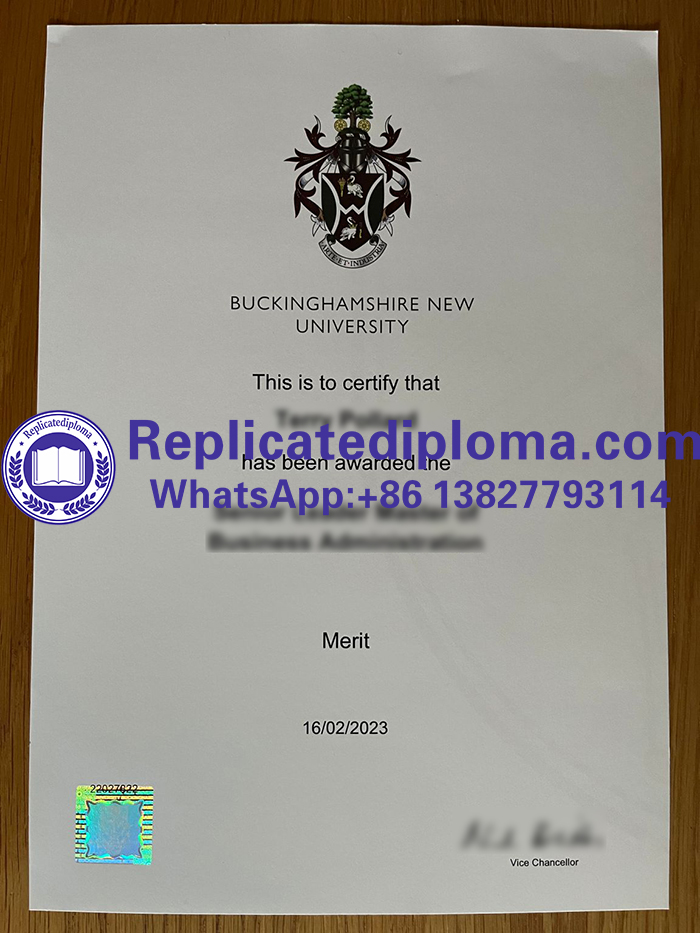 Buckinghamshire New University diploma