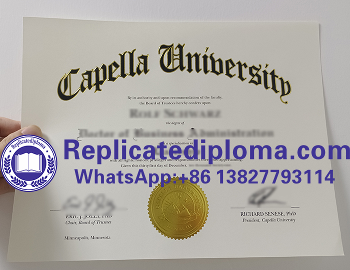 Capella University diploma