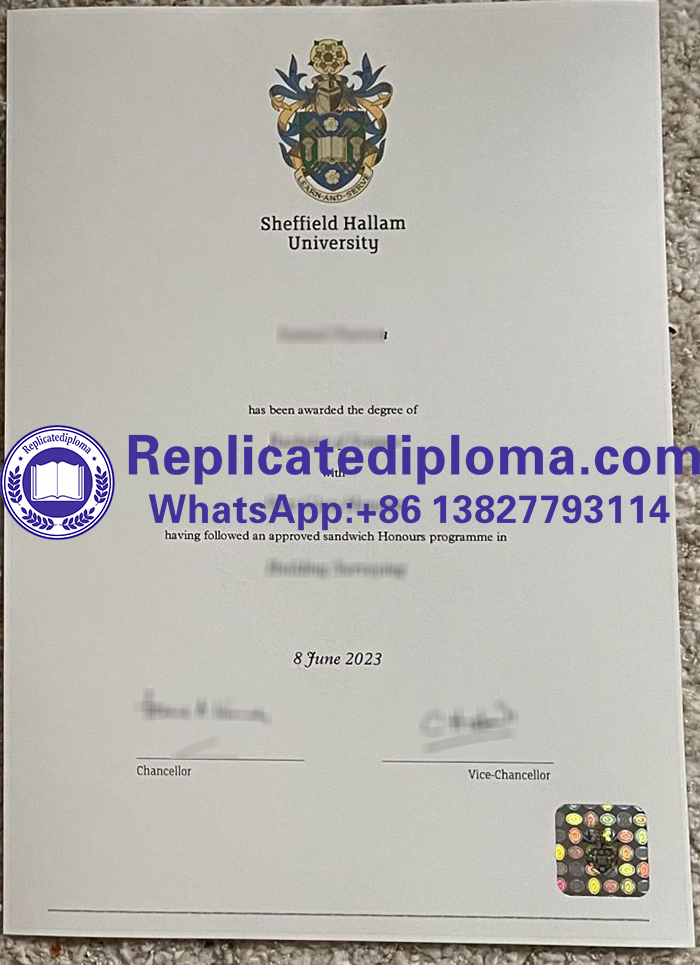 Sheffield Hallam University diploma