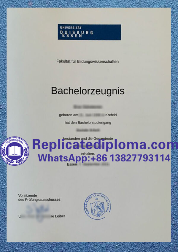 How much to buy fake University of Duisburg-Essen diploma online ...