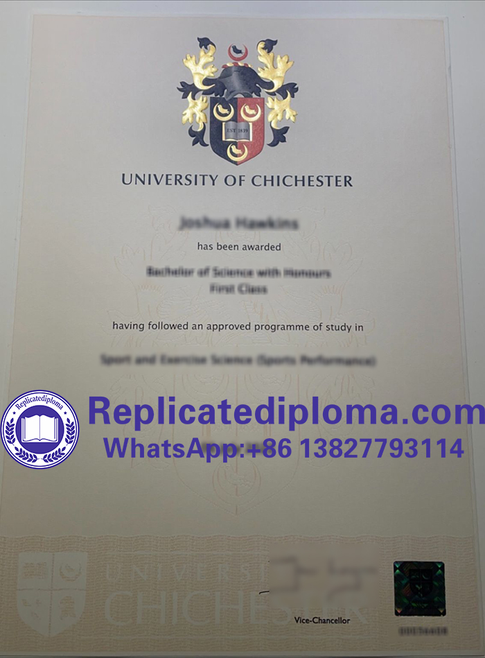 University of Chichester diploma