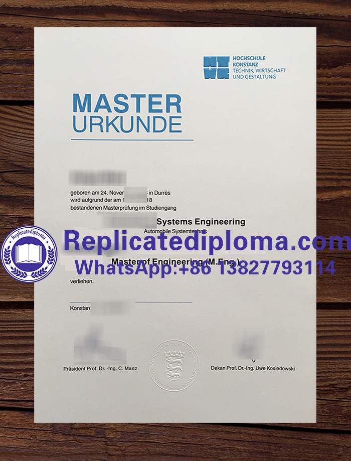 University of Konstanz diploma