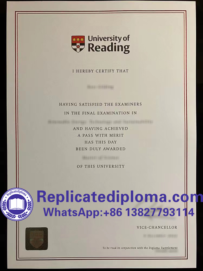 University of Reading diploma