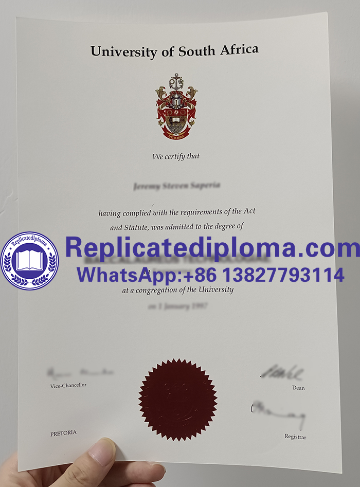 University of South Africa diploma