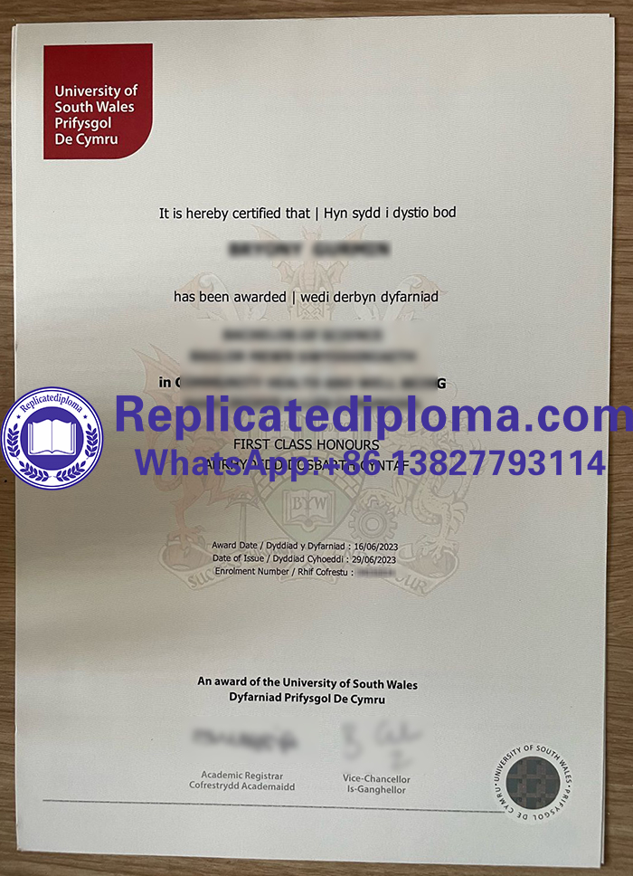 University of South Wales diploma