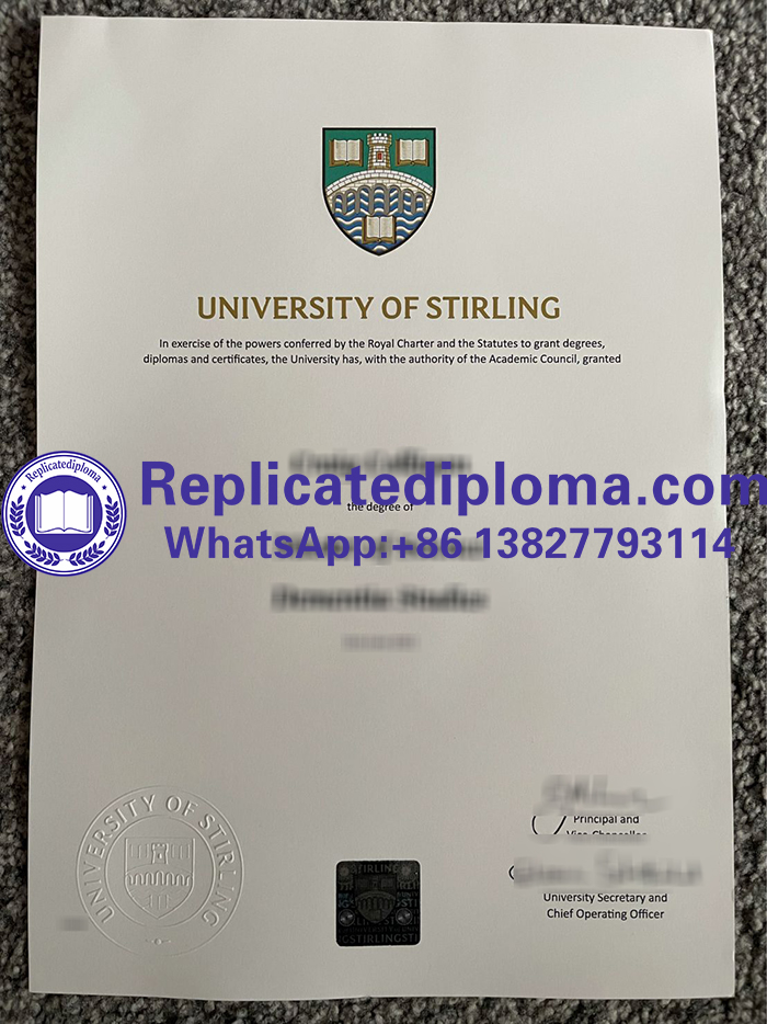 University of Stirling diploma