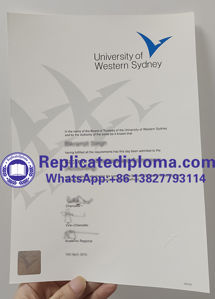 University of Western Sydney diploma