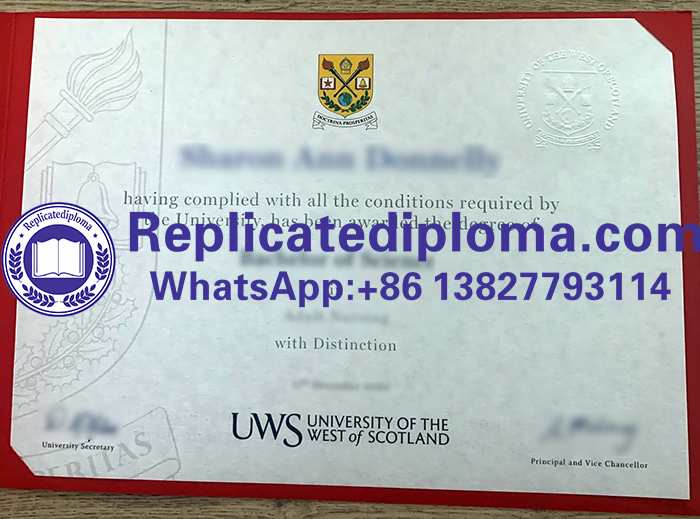 University of the West of Scotland diploma