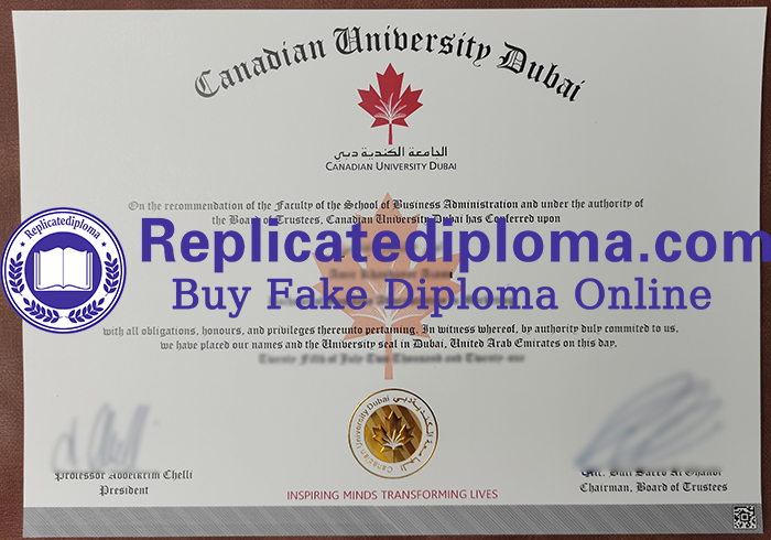 Canadian University Dubai degree