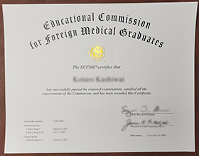 Buy Educational Commission for Foreign Medical Graduates certificate ...