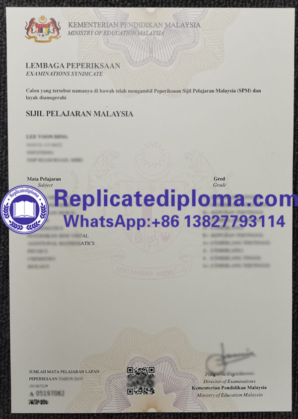 Buy Sijil Pelajaran Malaysia Certificate, Order Malaysian Certificate ...