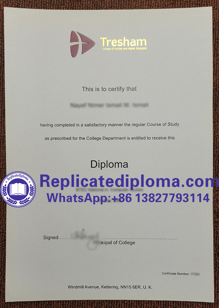 Tresham College of Further and Higher Education diploma