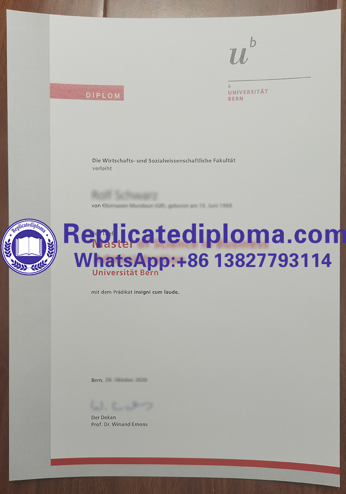 Universität Bern diploma