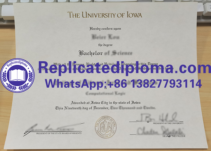 University of Iowa diploma