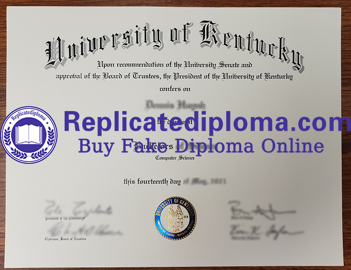 University of Kenturky diploma