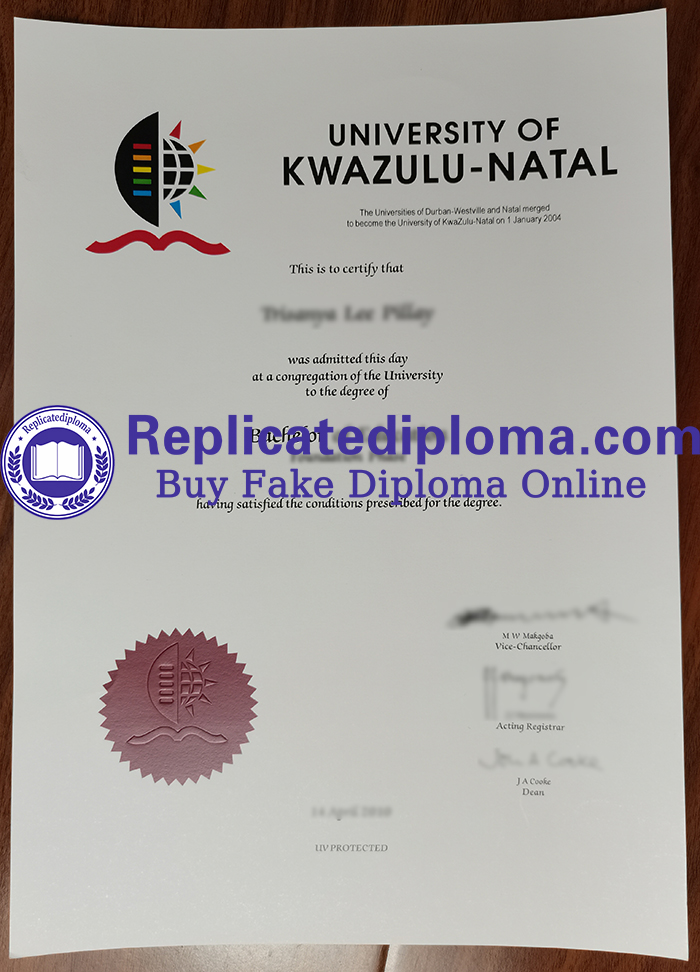 University of KwaZulu-Natal diploma