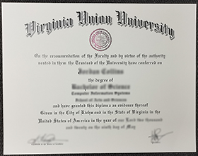 Looking for Virginia Union University diploma HD sample, buy VUU degree ...