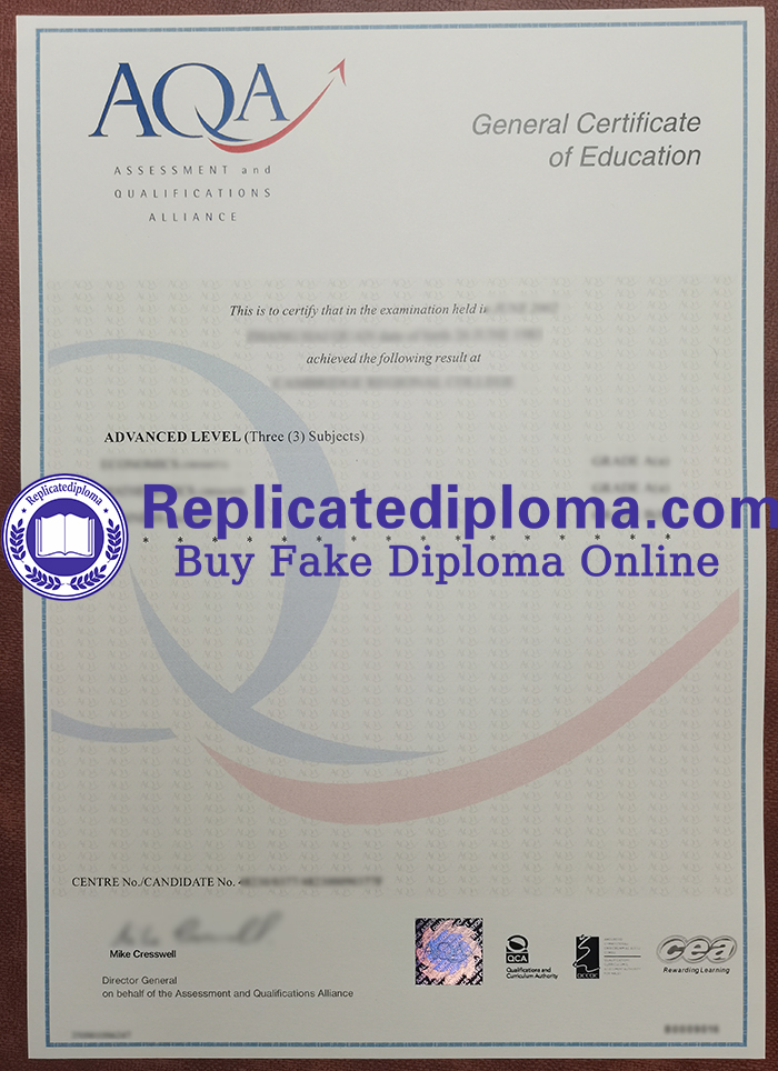 AQA General Certificateof Education