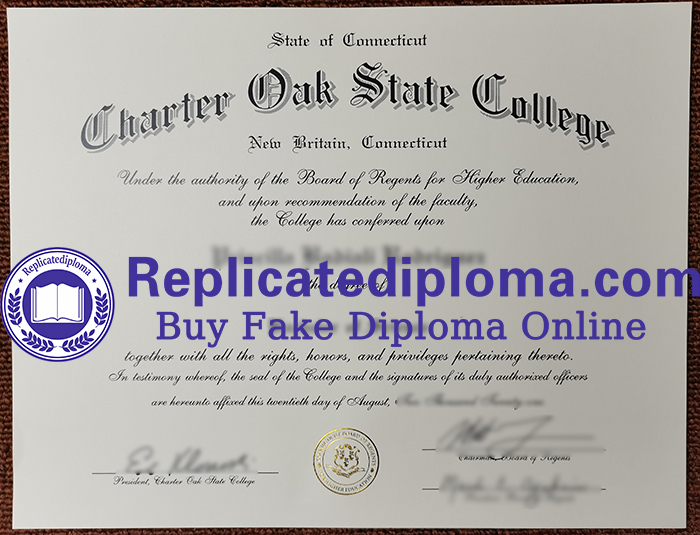 Charter Oak State College diploma