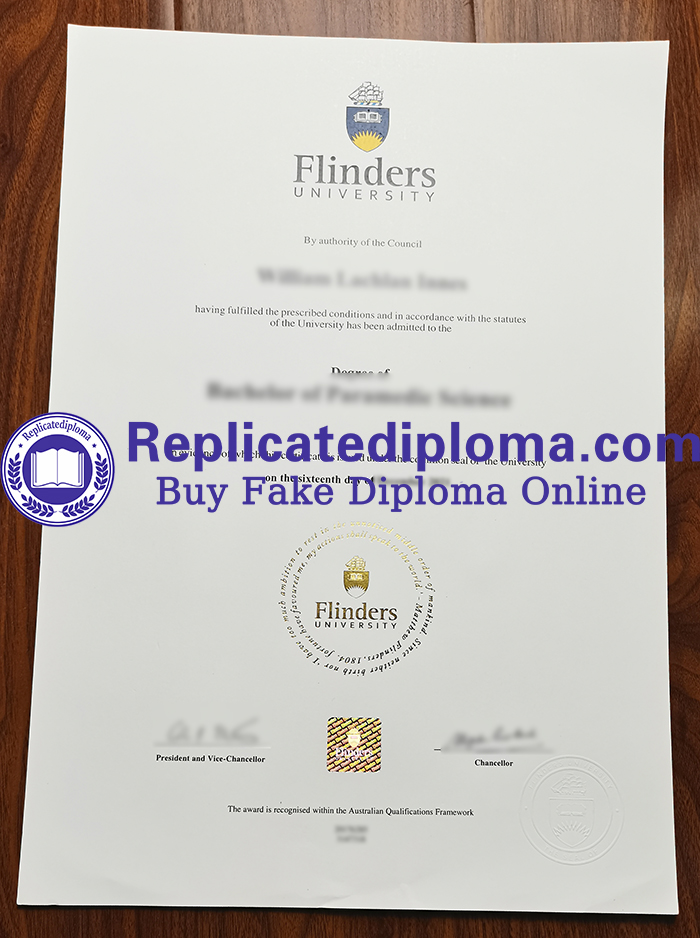 Flinders University diploma