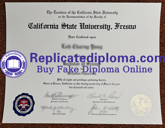 Fresno State diploma