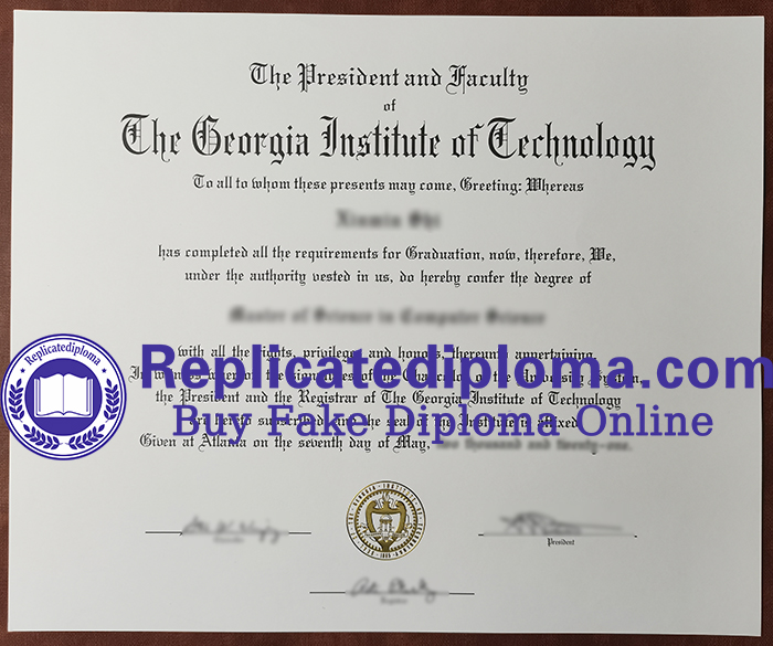  Georgia Institute of Technology diploma