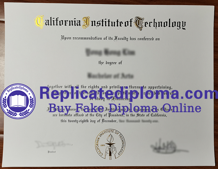 California Institute of Technology diploma