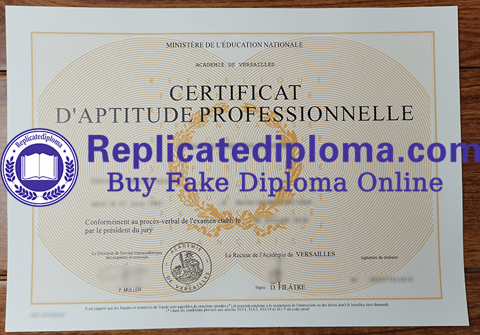 Certificat d'aptitude professionnelle