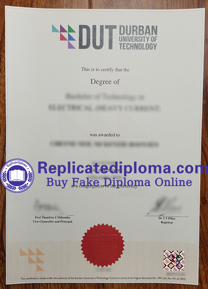 Durban University of Technology diploma