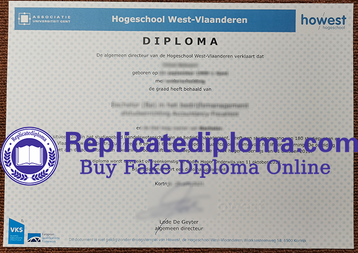 Howest University of Applied Sciences diploma