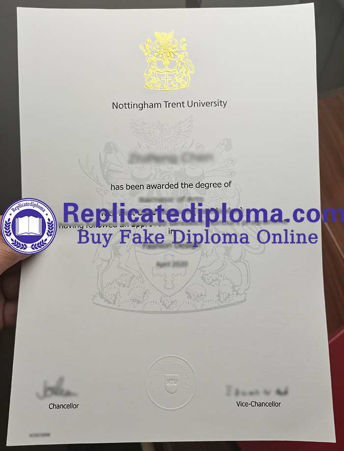Nottingham Trent University diploma
