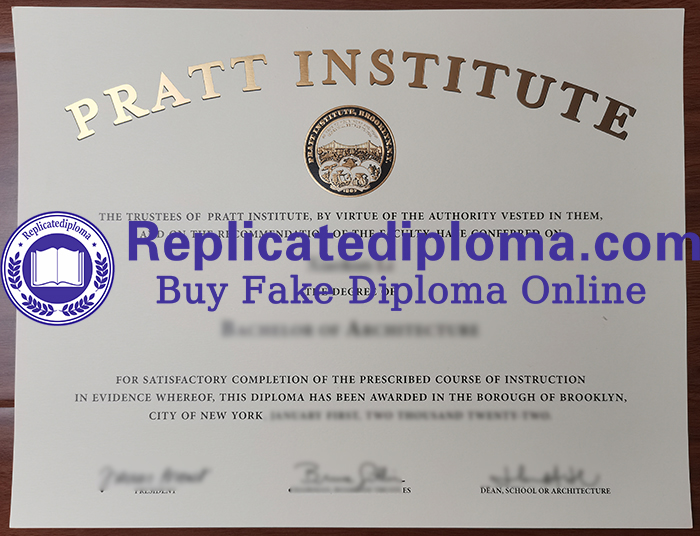 Pratt Institute diploma