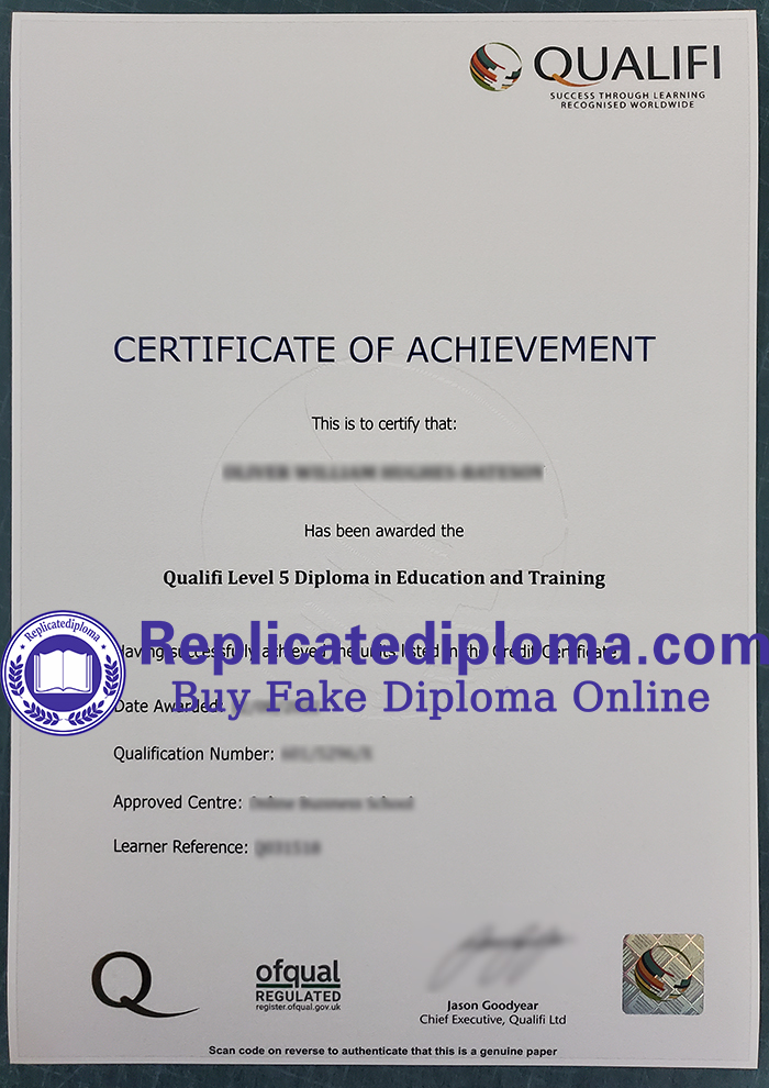 Qualifi Level 5 Diploma In Education and Training